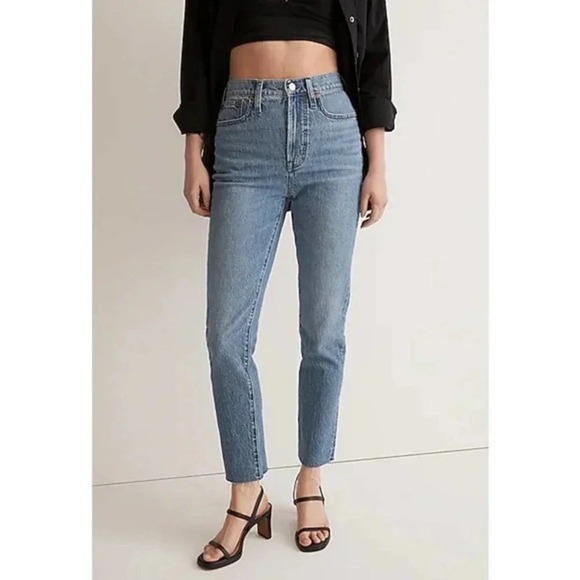 Madewell Women's Earlside Wash Raw-Hem Edition‎ The Perfect Vintage Jean Size 24 - Picture 1 of 7